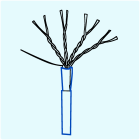 Twisted pair telecommunication cables