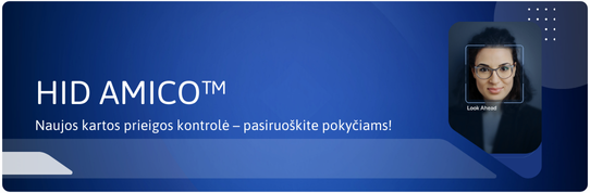 Modernus biometrinis skaitytuvas HID Amico™  – greitas atpažinimas ir patikima apsauga.