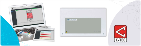 C-TEC Envision – išmanus sprendimas jūsų priešgaisrinės signalizacijos sistemai.
