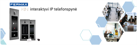 FERMAX KIN – interaktyvi IP telefonspynė