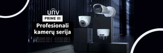 UNIVIEW PRIME III profesionali kamerų serija