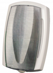 Intra lauko sirena, balta, su skaidria blykste, su akumuliatoriumi, 115db(A), Grade2  