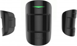 MotionProtect Plus Wireless Motion Detector, IR+MW, 12m, 88.5°, PET 20kg, Black, Ajax  