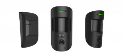 MotionCam Wireless Motion Detector with Photo Verification, 12m, 88.5°, PET 20kg, Black, Ajax  