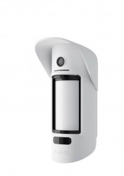 MotionCam Outdoor Wireless Motion Detector with Photo Verification, 15m, 90°, PET, White, Ajax  