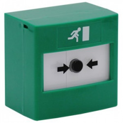 RP-GS2-02 ReSet Call Point, Green, NO / NC, Surface, Series 02 V2  