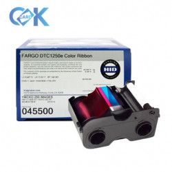 045015 YMCKO Full-color ribbon with resin black and clear overlay panel, C30, DTC1000, DTC1250e  