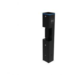 SBT2000S-B-ST Swing Barrier, Black, Stainless Bar  