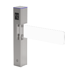 SBT2000S-SS Swing Barrier, Silver, Tempered Glass  