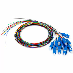 SC/UPC SM G652D LSZH Pigtail (12 Color Pack) 2M  