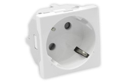 45131 SBM Q45 45x45 socket, 45° angle, Matt White  