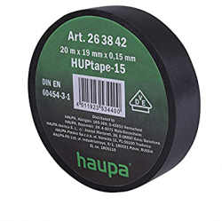 Electical insulating tape Haupa 19mmx20m, black  