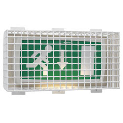STI-9644 Exit Light Guard 450 h x 220 w x 128 d   