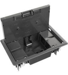 830004 CCZ Floor Box, 8 Modules, Gray  