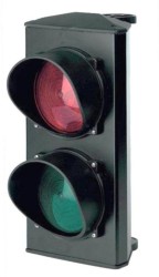 001PL0583 luksofors 2x130mm, LED, sarkans/zaļš, 24V AC/DC  
