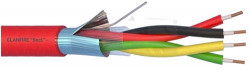 4x ø0.80 shielded fire alarm cable, Eca in 100m   