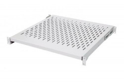 1U shelf 350mm deep, four fixing points, gray  
