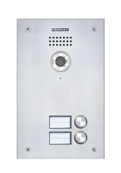 1672 MARINE SIP IP Video Panel, 2 Buttons, 2MPix Camera, Gray, PoE/12-24V DC, SIP, RTSP, IP54, IK09  