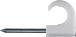 TC 5-7mm clamp for round cable, white, thin nail  