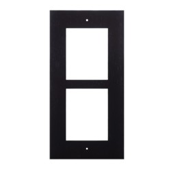 2N® IP Verso - Frame for flush installation, 2 modules - black, 9155012B  