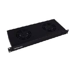 2 fan unit 1U 19", gray  