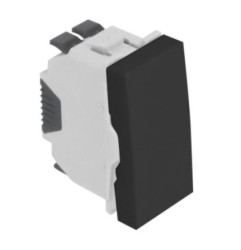 45010 SPM Q45 45x22.5 electrical switch, mounted in trough, matt black  