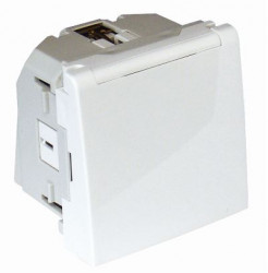SAF EARTH SOC(SCHUKO)HOR SCREWL TERM LID-2MOD  