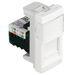 45975 SBM Q45 Tray module 45x22.5 with RJ45 CAT5e socket, matt white  