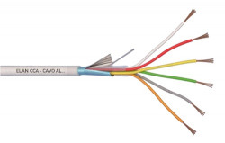6x0,22mm² ekranēts kabelis, Cca-s1b,d0,a1, LSZH, zaļš, ELAN, 100m  