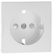 SAF COV PLAT F/EARTH SOCKET (SKO TYPE) WHITE  