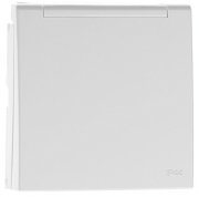 C.PLAT F/SKO SOCK W/SAF & HINGED LID(IP44) WH  