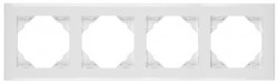 FOUR-GANG FRAME WHITE  