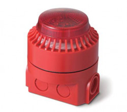AH-03127-BS outdoor siren with strobe, 24V, high base, EN54-3  