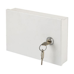 AWO350 metal box for keyboard, with tamper contact, with lock, 192 x 132 x 42mm  