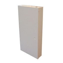 AWO277PU Double metal box with tamper, surface mount, 280 x 585 x 80mm  