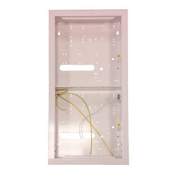 Flush mount metal box, double, with tamper, with lock, 280 x 580 x 80mm  