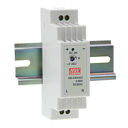 DR-15-12 12V 1,25A maitinimo šaltinis, montuojamas ant DIN bėgelio, MeanWell  