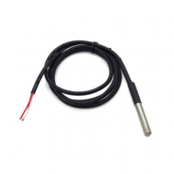 DS18B20 sensor in metal waterproof case, 1m wire  