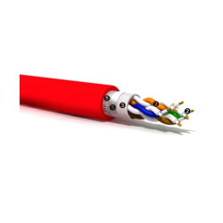 S/FTP CAT5e Cable, 4P, Fireproof PH120, LSZH, Red, B2ca-s1a,d1,a1, 500m  