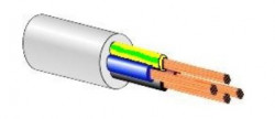 H03VV-F 3x0.75 power cable 300/300V, round, multicore, 100m  