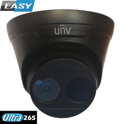 IPC3614LR3-PF40-D JUODA 4Mpix DOME IP kamera, 4mm (~79°), Ultra H.265, smart IR iki 30m, IP67, PoE  