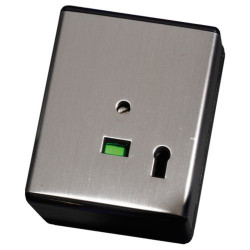 KP1S Single Push Panic Button Latching Stainless Steel, Grade1  