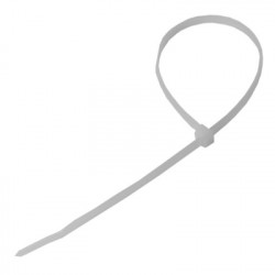 Plastic cable ties white, 140 x 3.6 mm, 100 pcs  