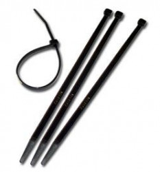 Plastic Cable Tie 100 x 2,5mm, UV-resistant, Black, 100pcs  