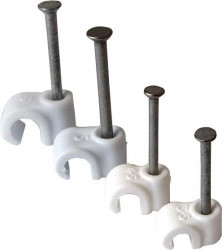 3,5mm White Round Clip, Unifix, 100pcs  