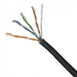 UTP CAT5e Category 4x2x24 AWG Outdoor Cable, Double Insulation, Eca, 305m  