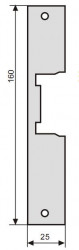 Electromagnetic damper mounting plate, 160 mm.  