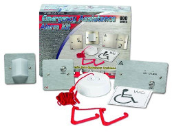 NC951/SS Stainless steel emergency assistance alarm kit, no standby battery  