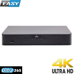 NVR301-16X 16-channel NVR, up to 8Mpix, UltraH.265, 1x HDD, VGA, HDMI, In 64Mbps/Out 64Mbps,  