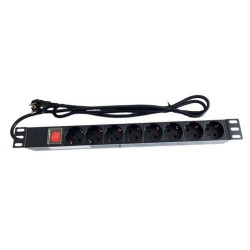 19" rack PDU 8X220V with switch  